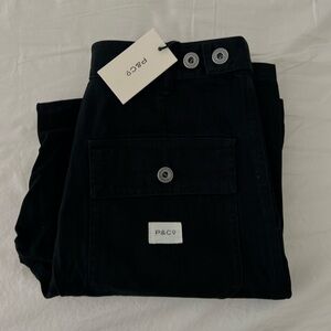 NWT P&Co Black Fatigue Pants